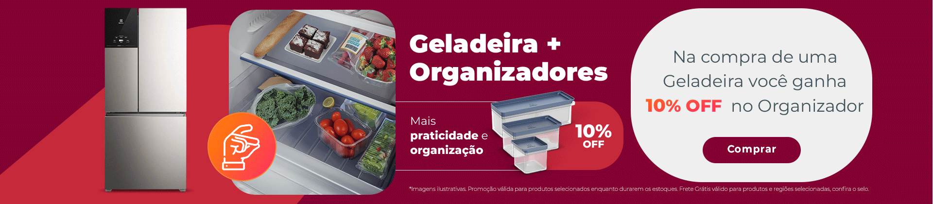 Geladeiras + Organizadores