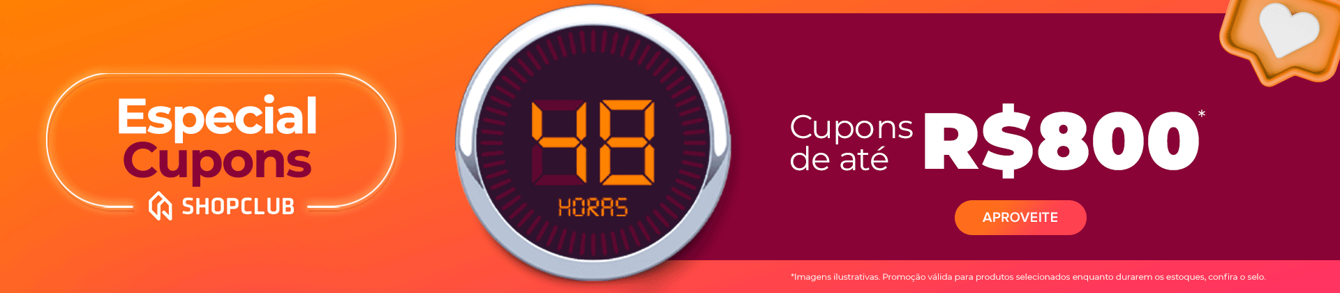 Shopclub - 48 HORAS DE CUPONS
